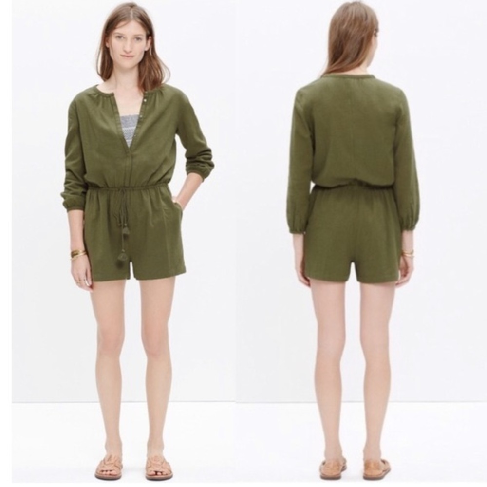 Madewell Olive Green Jumpsuit